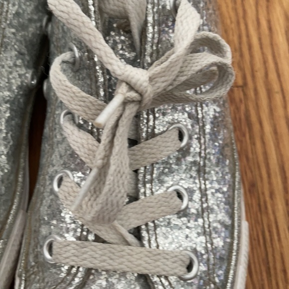Silver glitter converse - Picture 2 of 5